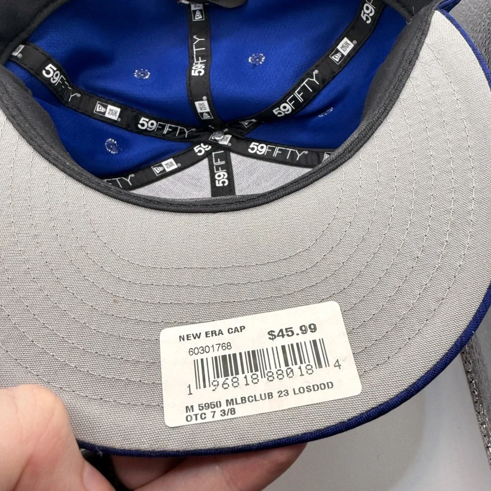 New Era 59FIFTY Los Angeles Dodgers‎ MLB Club 23 Fitted Hat Blue 7 3/8 60301768